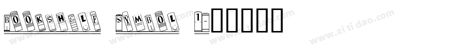 Bookshelf Symbol 1字体转换